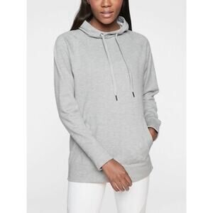 Athleta Grey Incline Hoodie Hooded Sweatshirt Small